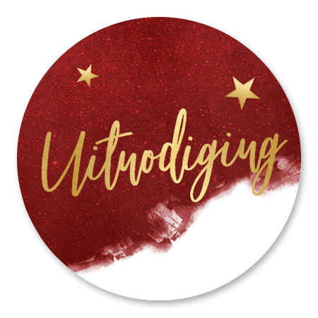 Uitnodiging Kerst - Rood